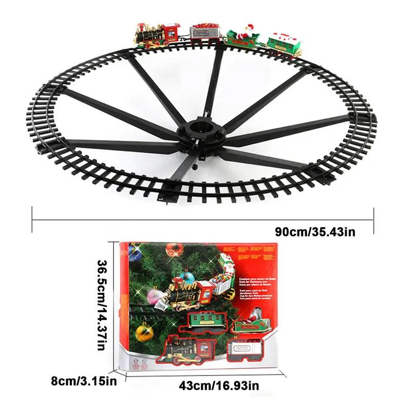 Conjunto de trem elétrico para árvore de Natal