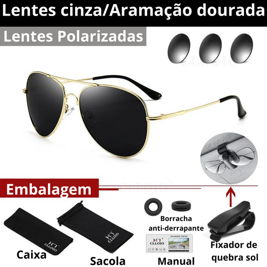 Óculos Polarizado de liga de Titânio