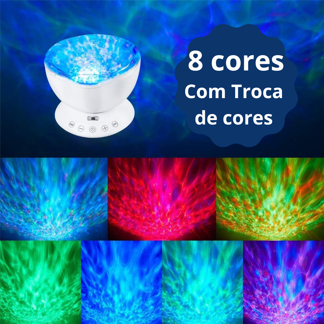 Projetor de LED Ocean e som