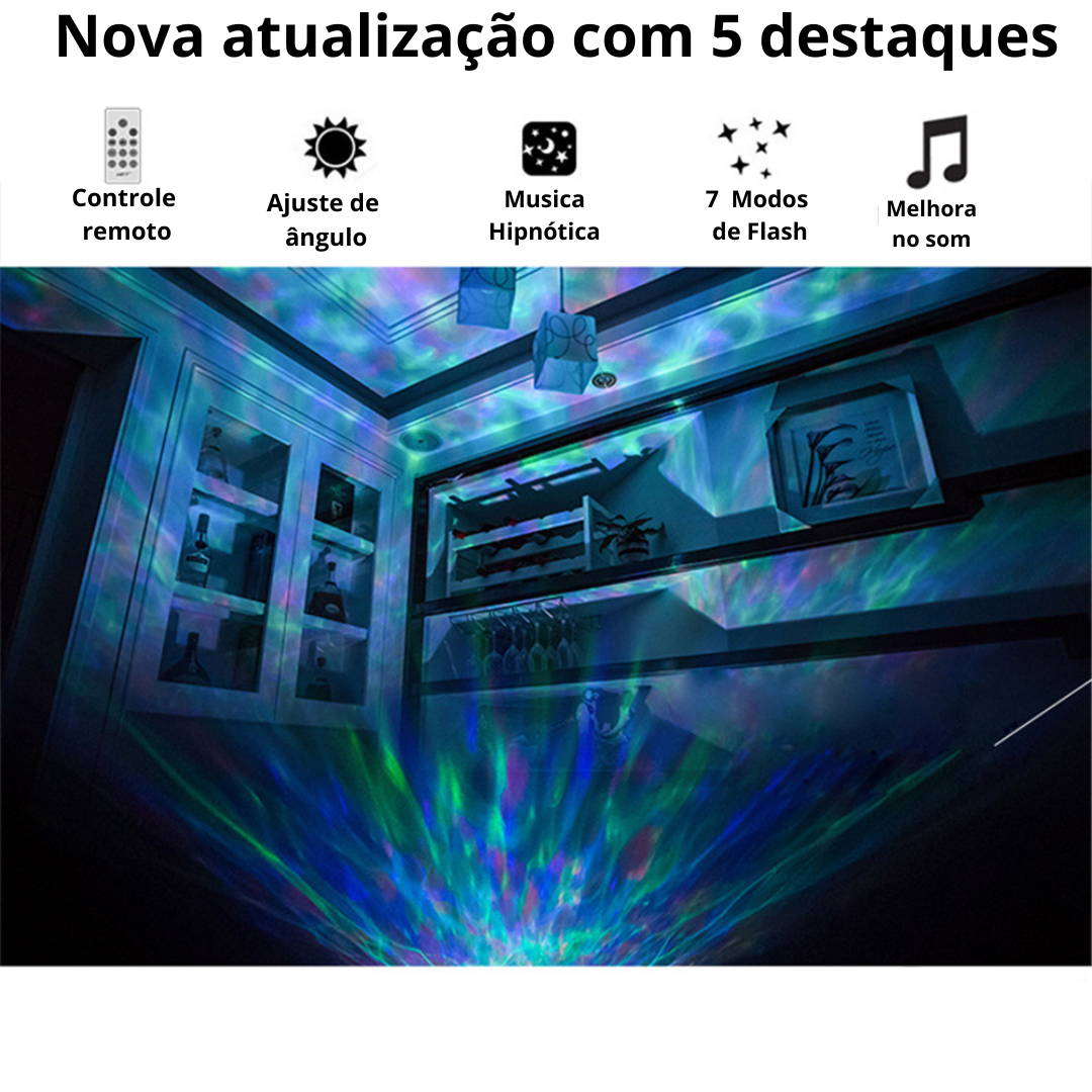 Projetor de LED Ocean e som
