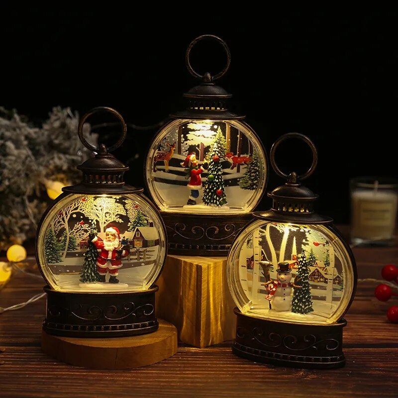 Castiçais de decoração de natal