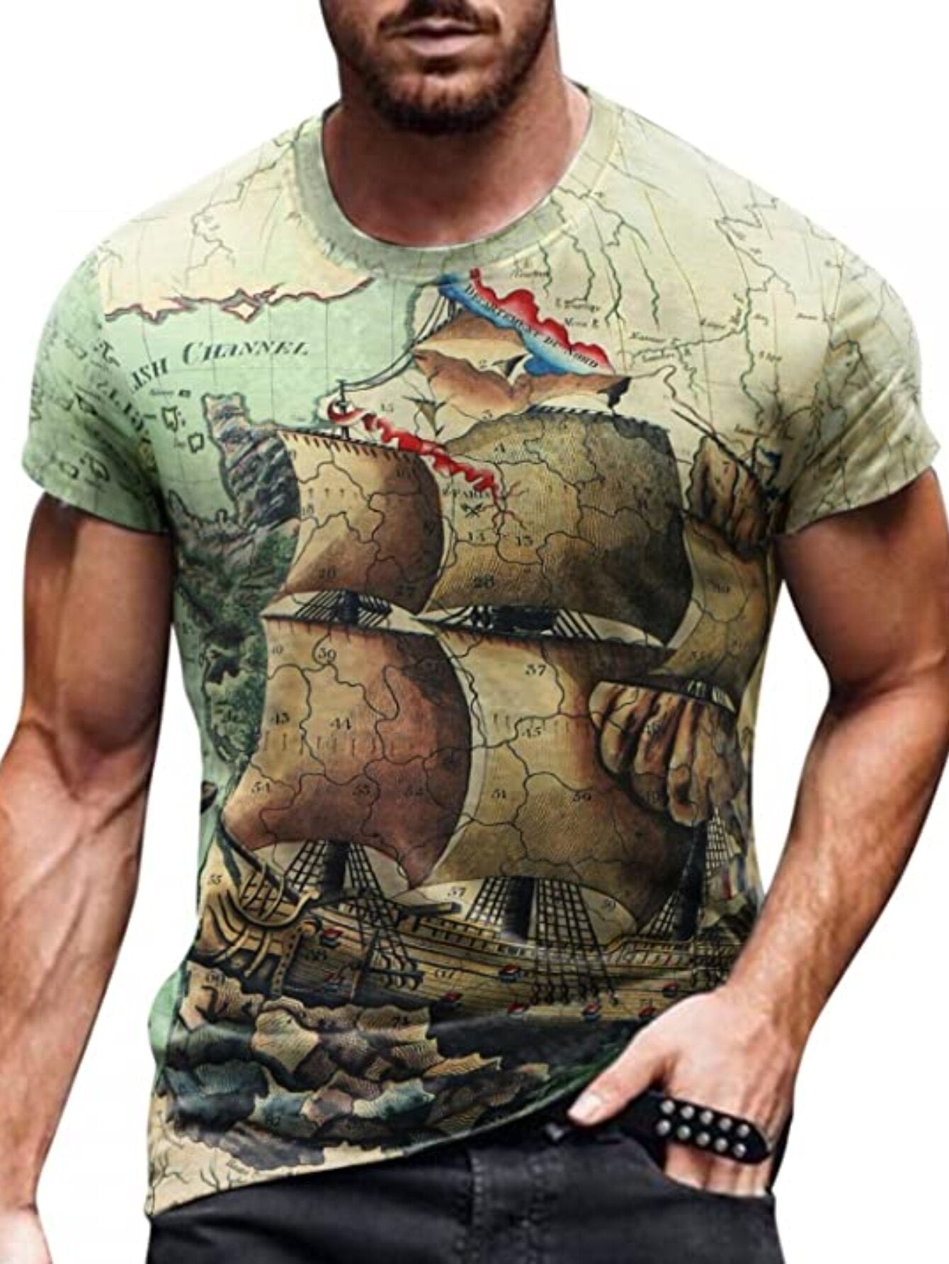 Camiseta masculina de manga curta