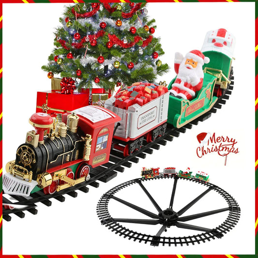Conjunto de trem elétrico para árvore de Natal