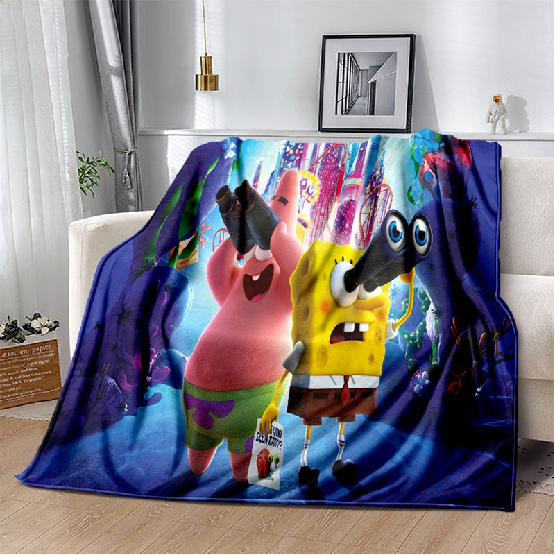 Cobertor Cartoon Bob Esponja & Cia