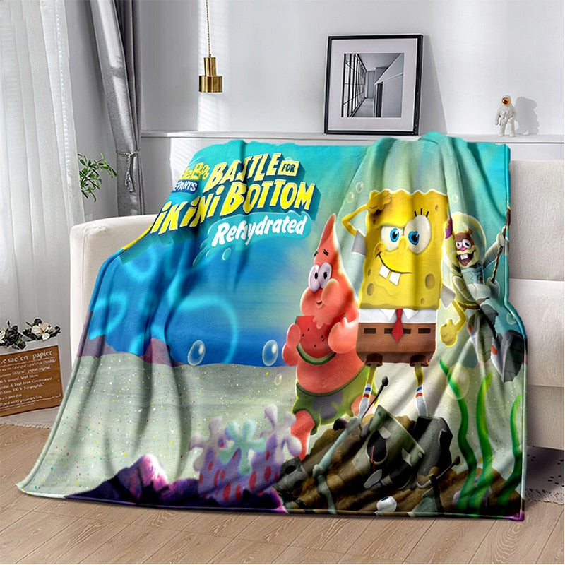 Cobertor Cartoon Bob Esponja & Cia