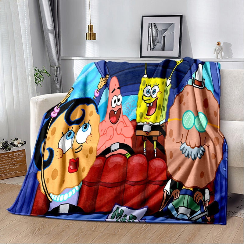 Cobertor Cartoon Bob Esponja & Cia