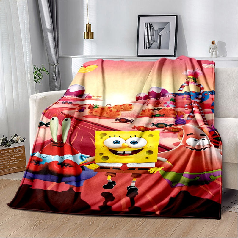 Cobertor Cartoon Bob Esponja & Cia