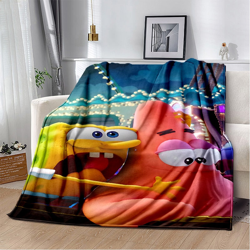Cobertor Cartoon Bob Esponja & Cia