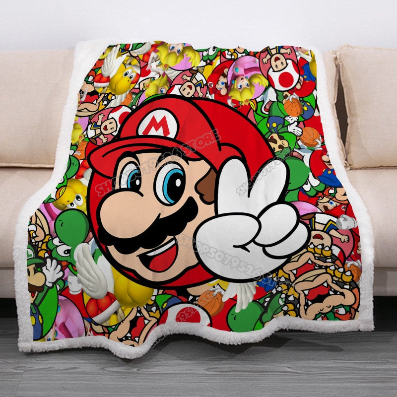 Cobertor Super Marios