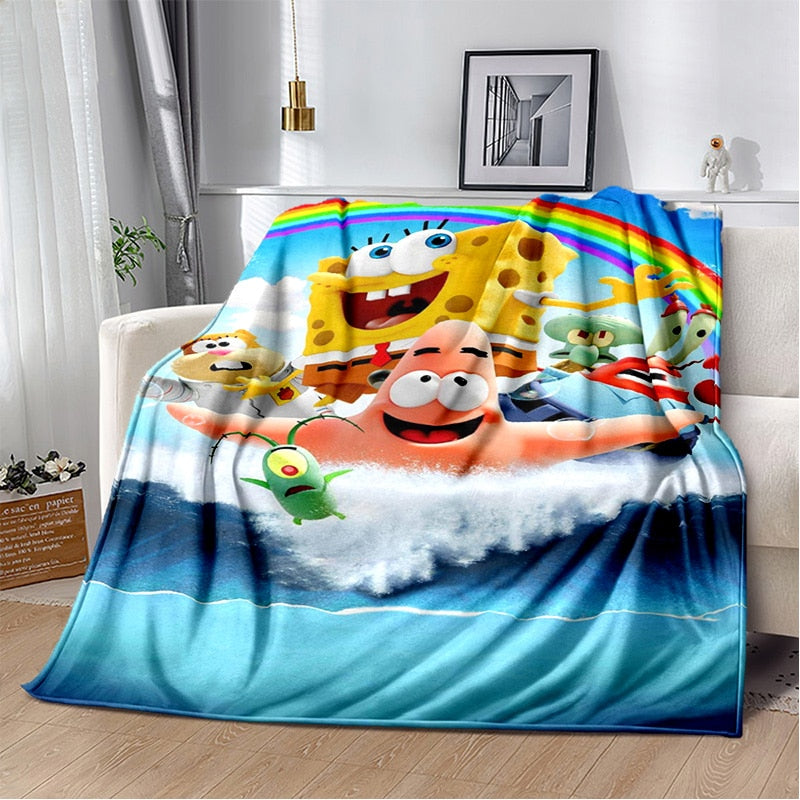 Cobertor Cartoon Bob Esponja & Cia