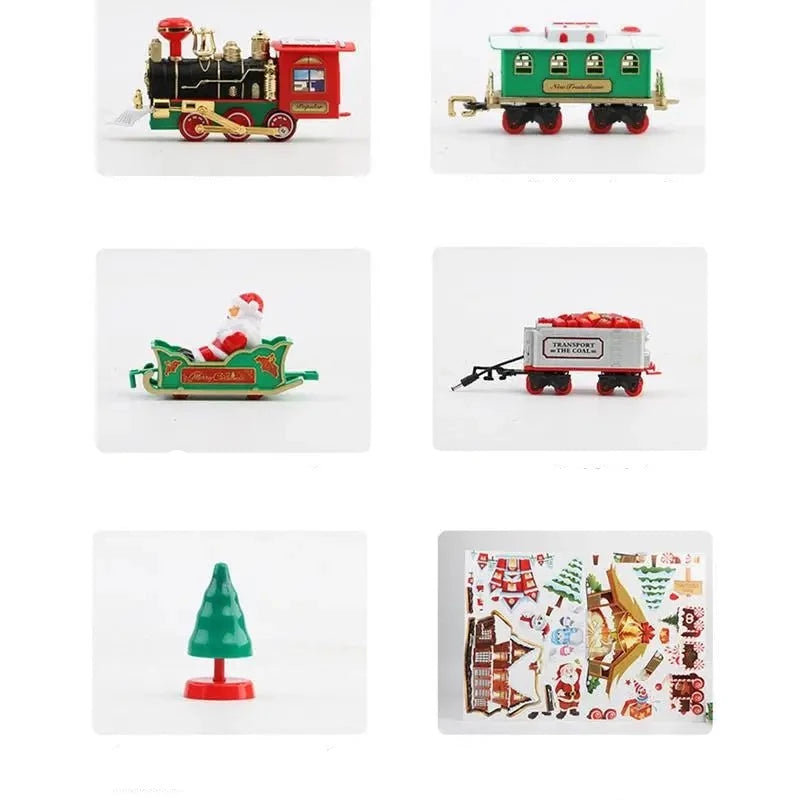 Conjunto de trem elétrico para árvore de Natal