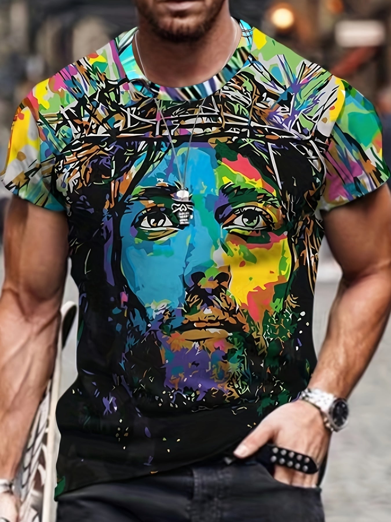 Camiseta masculina de manga curta