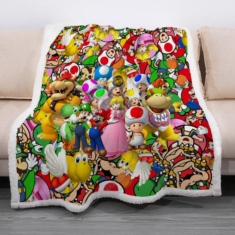 Cobertor Super Marios