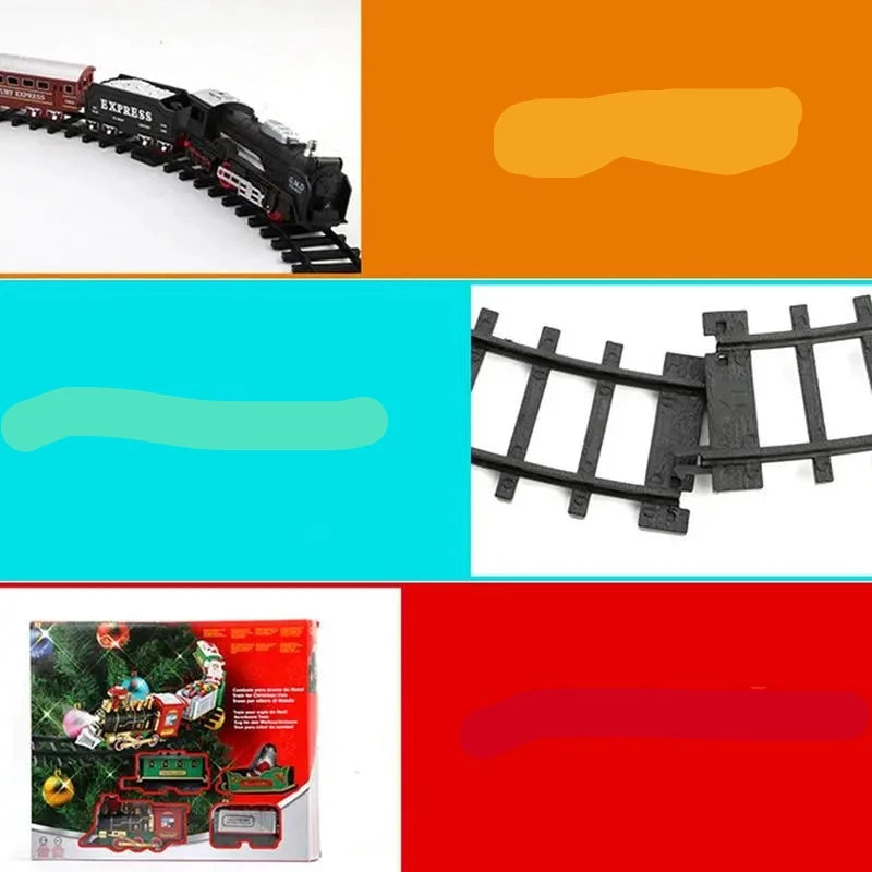 Conjunto de trem elétrico para árvore de Natal