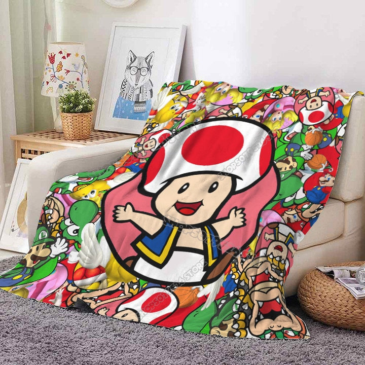 Cobertor Super Marios