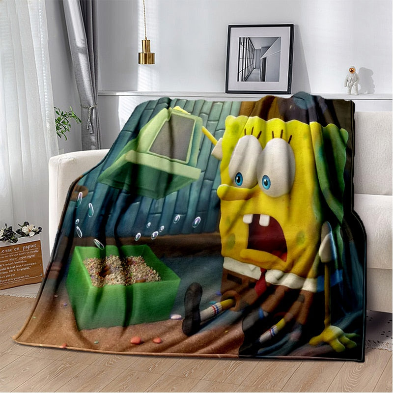 Cobertor Cartoon Bob Esponja & Cia