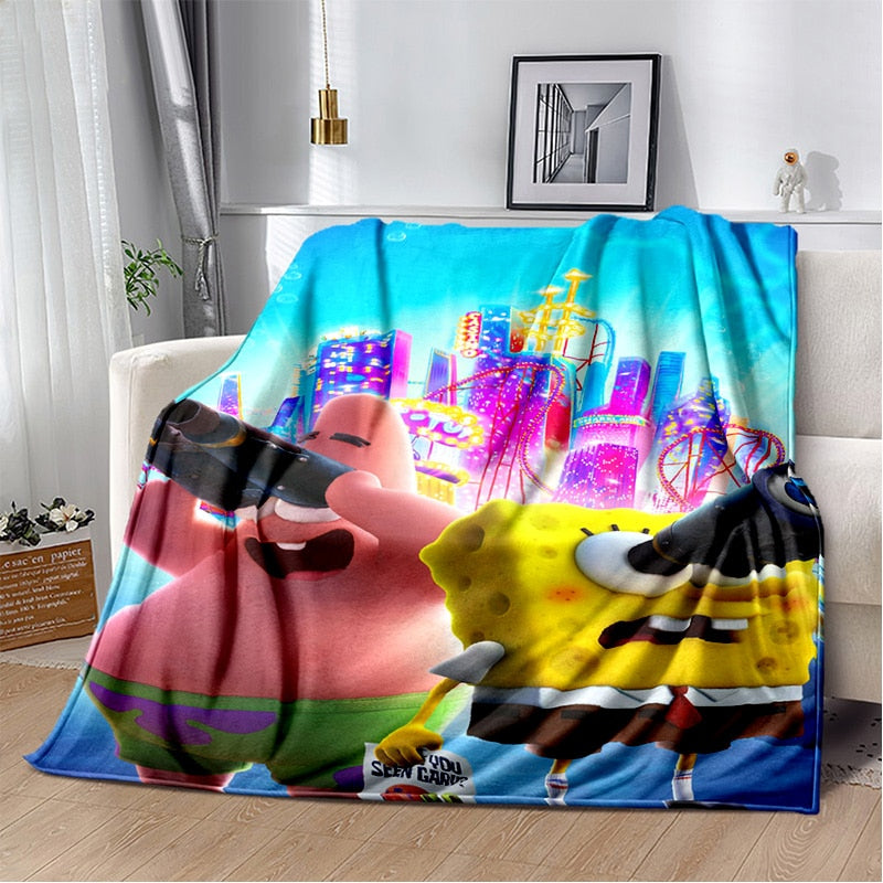 Cobertor Cartoon Bob Esponja & Cia