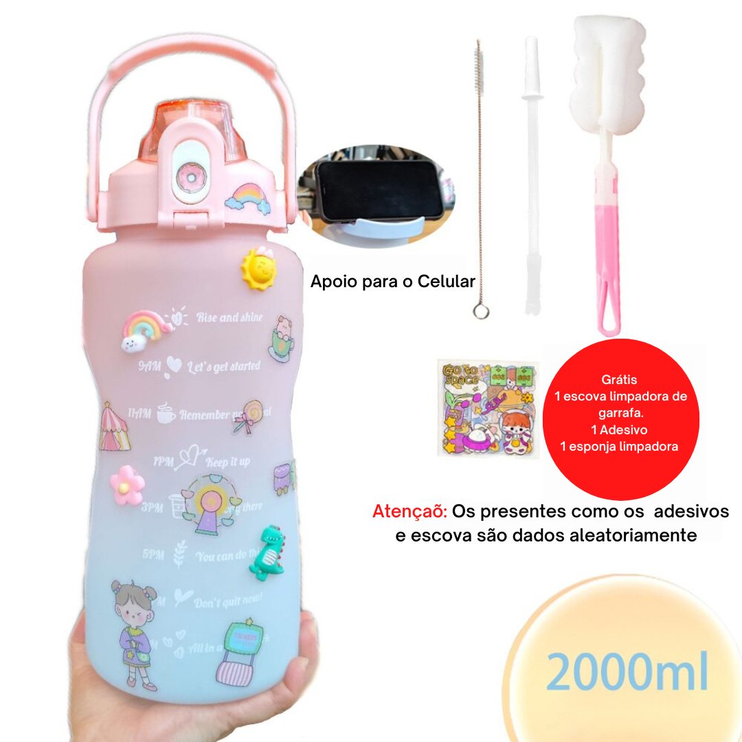 Squeeze 2 litros com adesivos