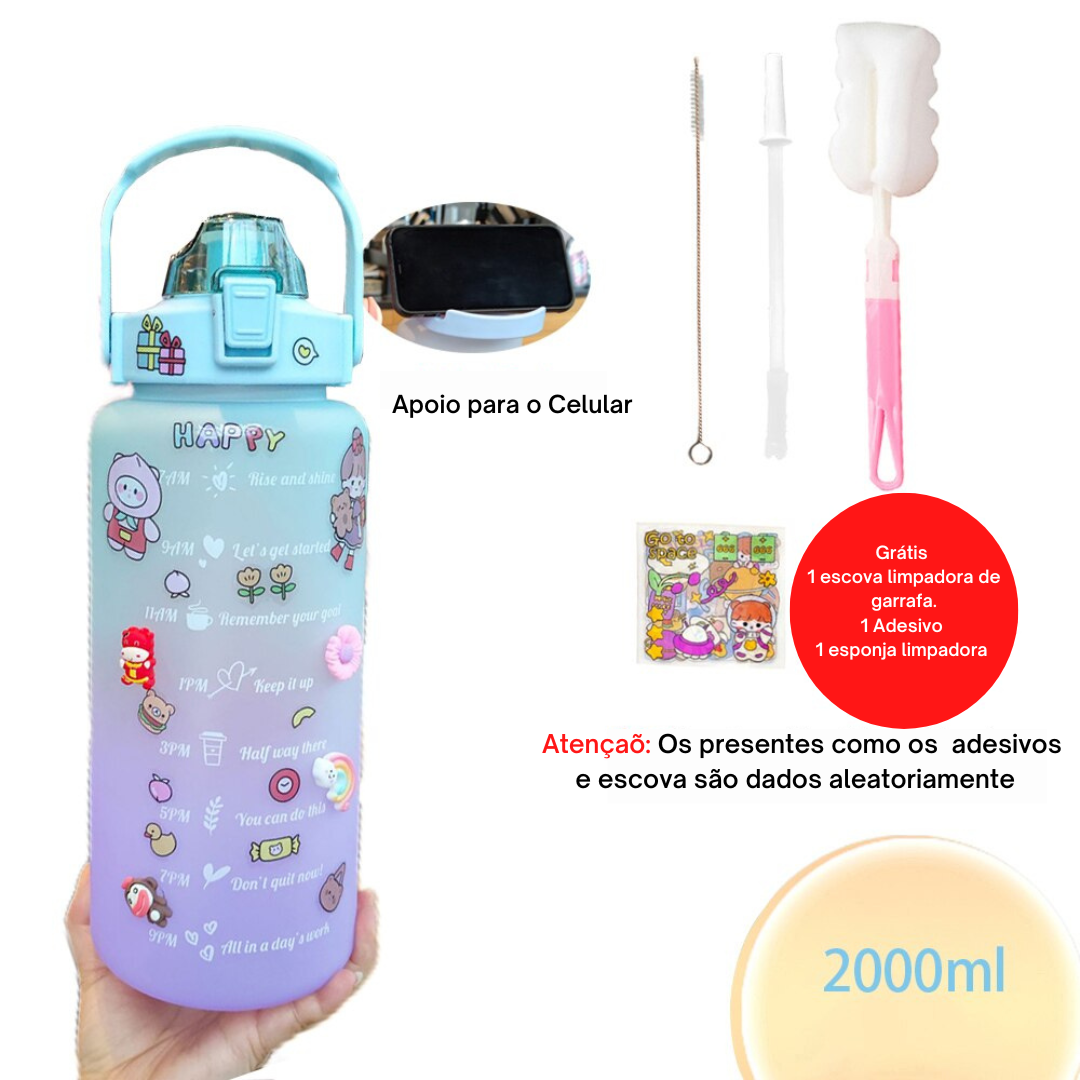 Squeeze 2 litros com adesivos