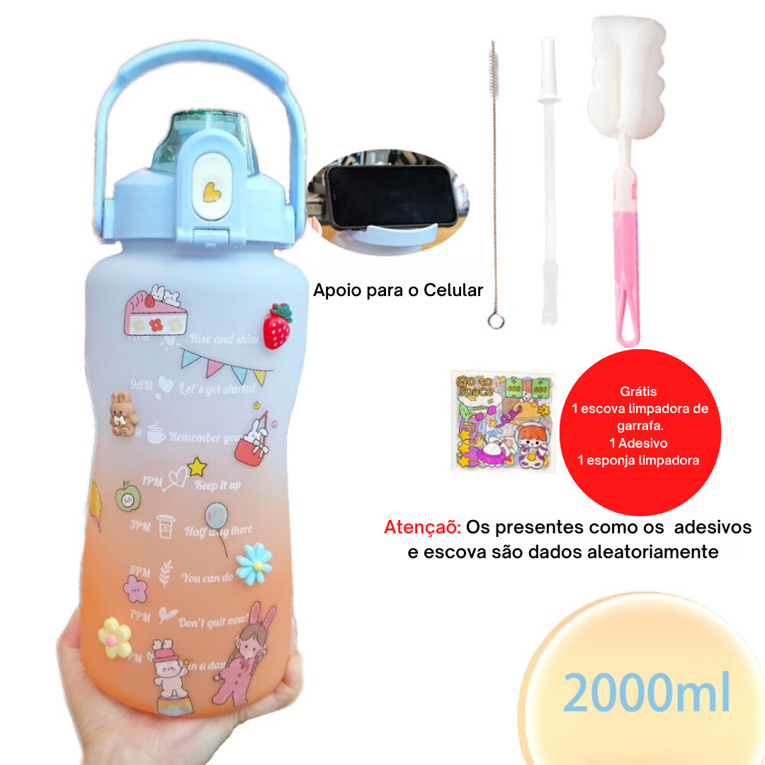 Squeeze 2 litros com adesivos