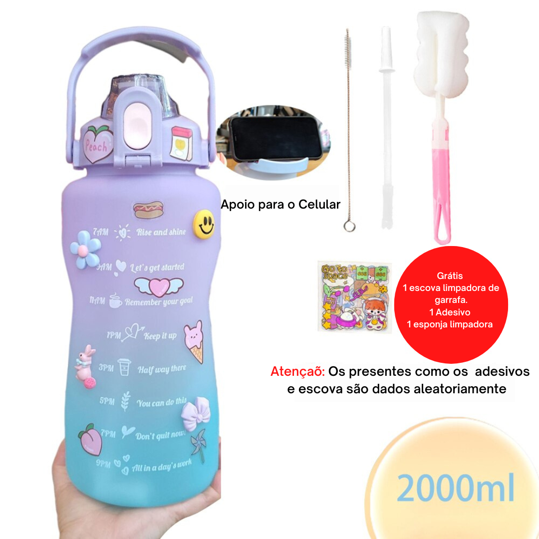 Squeeze 2 litros com adesivos