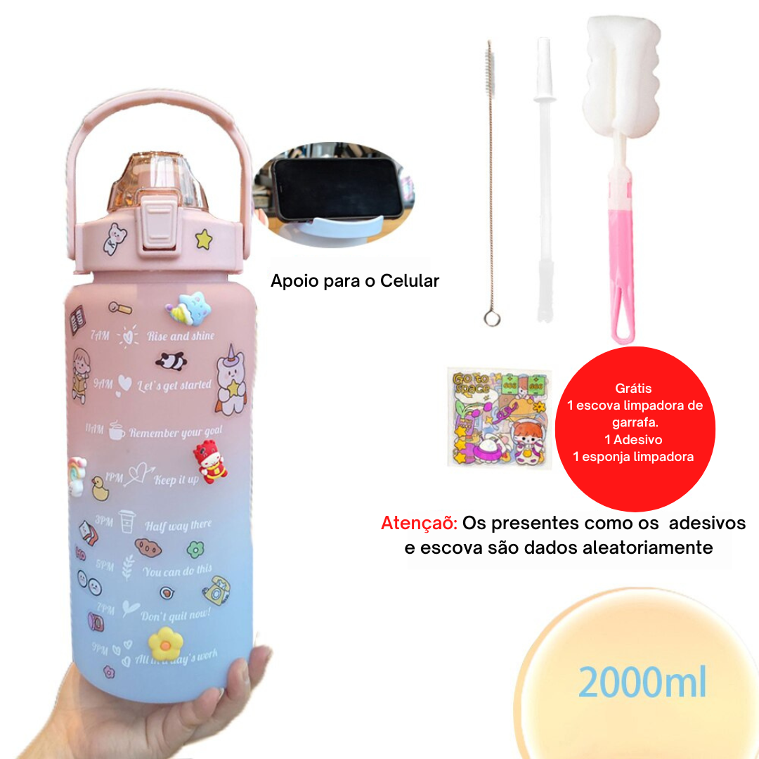 Squeeze 2 litros com adesivos