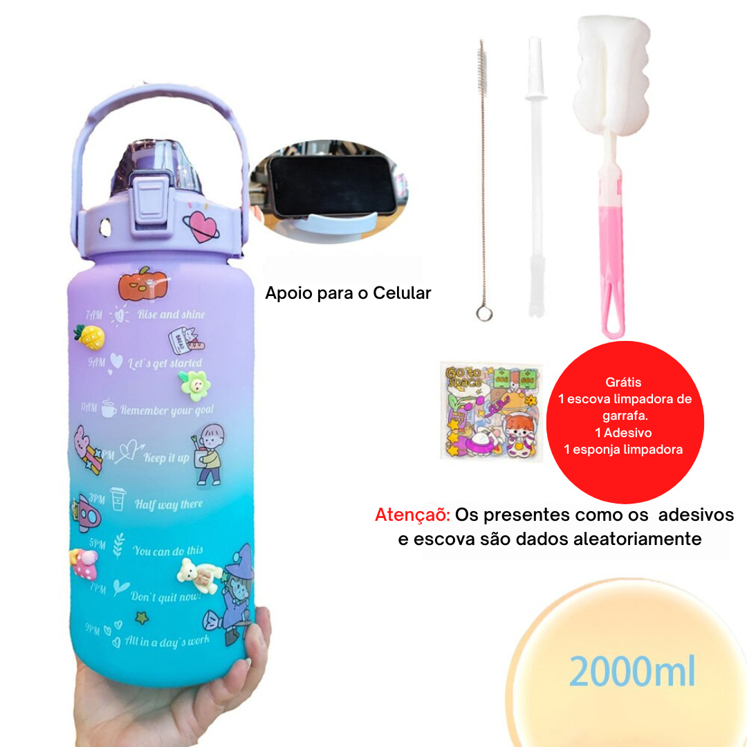 Squeeze 2 litros com adesivos